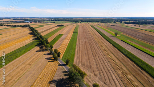 Shots from the drone, countryside landscape