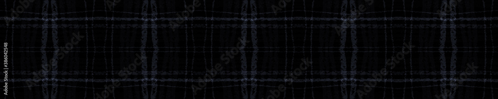 Seamless Plaid Background. Dark Blue Check 