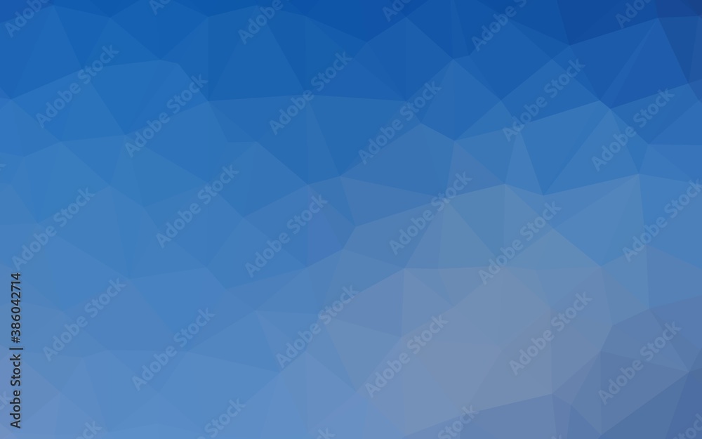 Light BLUE vector polygon abstract layout.