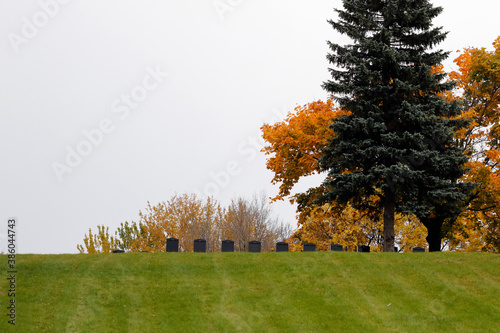 cimetière en automne photo