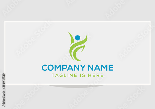 Bio logo. Fitness logo design