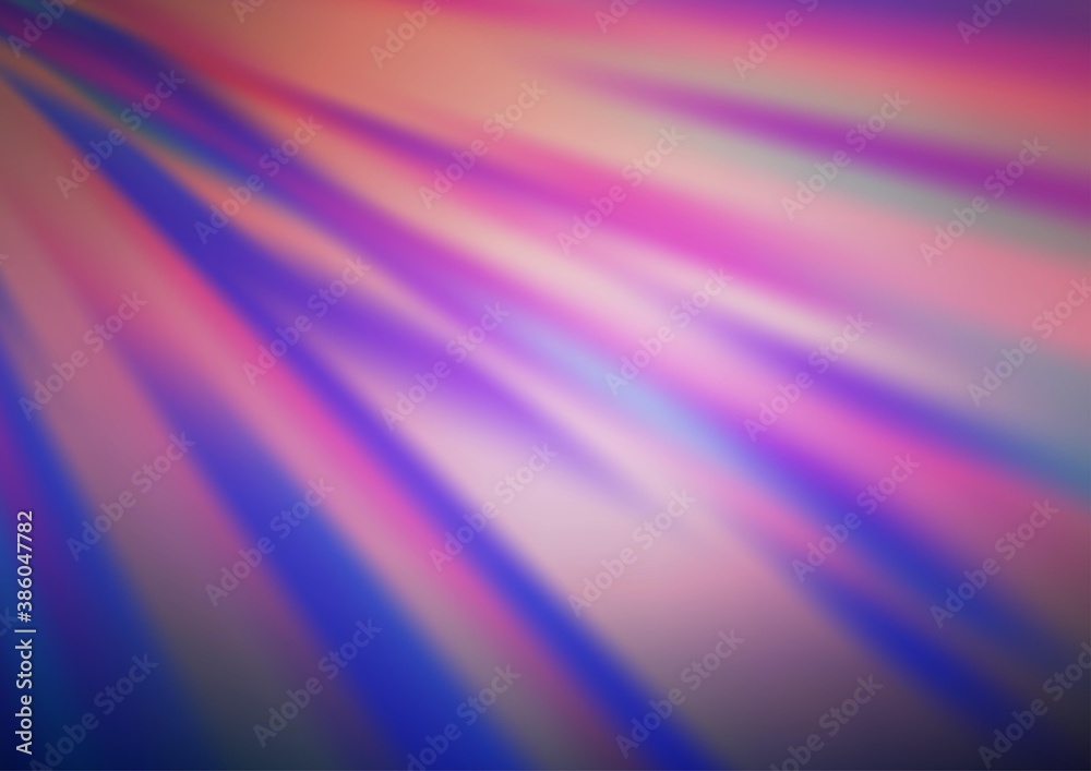 Fototapeta premium Light Purple vector blurred and colored template.