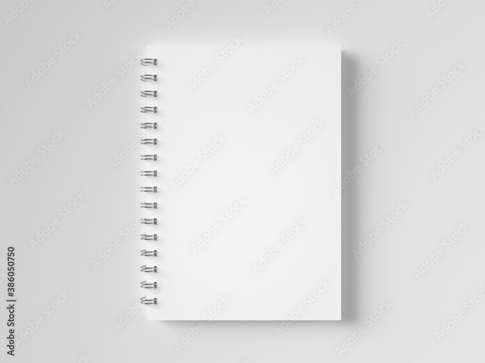 Spiral Notebook Mockup 3D Render Spiral Notebook Mockup 3D Render