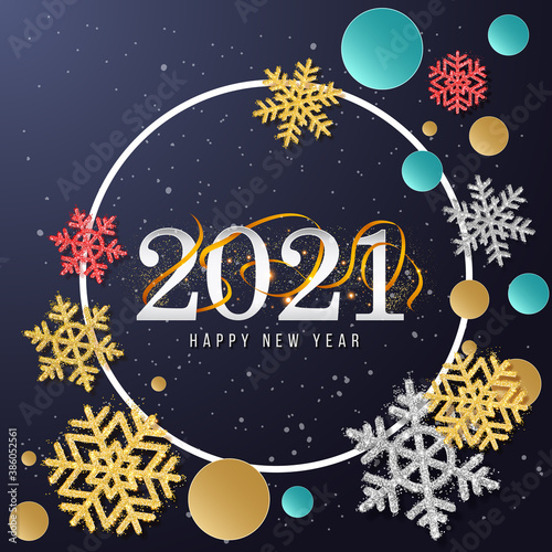 2021 New Year. 2021 Happy New Year greeting card. 2021 Happy New Year background.