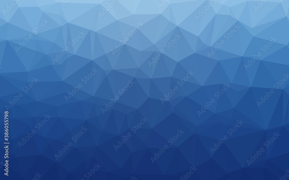 Obraz premium Light BLUE vector shining triangular pattern.