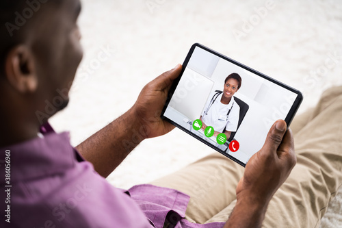 Online Video Conference Call Or Consultation