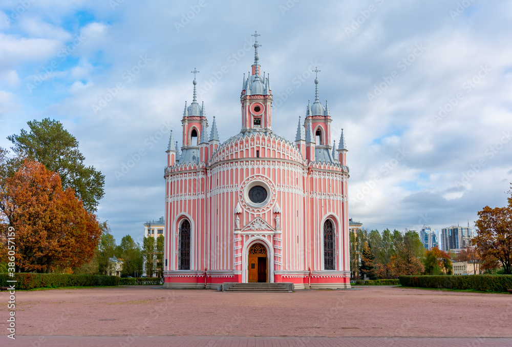 Obraz premium Chesme church in Saint Petersburg, Russia