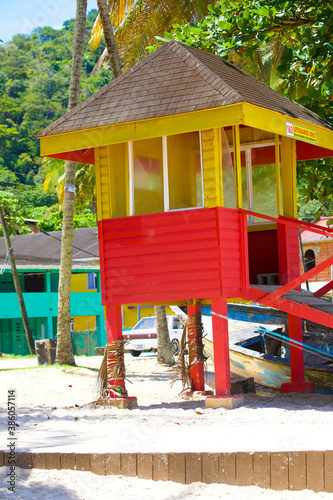 Wallpaper Mural Liife guard Tower in Maracas Bay Trinidad. Torontodigital.ca