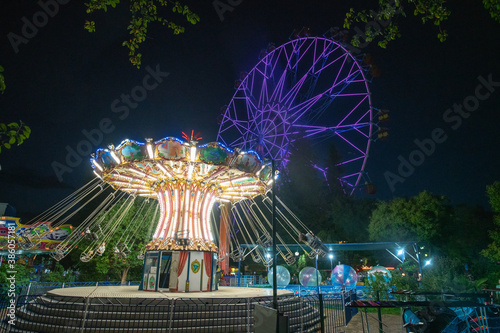Принти на полотні attractions in the Lazarevsky park.  Big Sochi