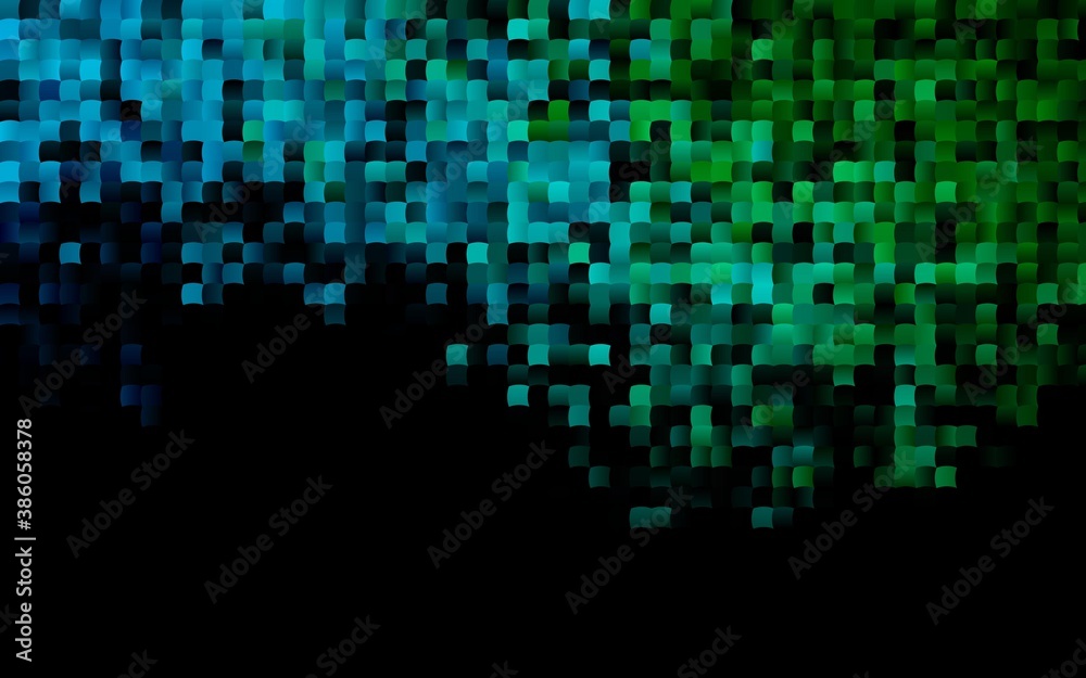Dark Blue, Green vector pattern in square style. Dark Blue, Green vector pattern in square style.