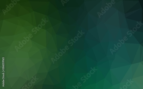 Light Green vector abstract mosaic backdrop.