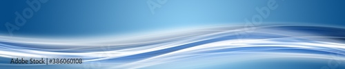 Obraz na płótnie Abstract elegant wave panorama design with space for your text