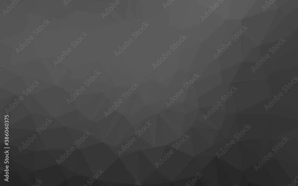 Fototapeta premium Dark Silver, Gray vector triangle mosaic cover.