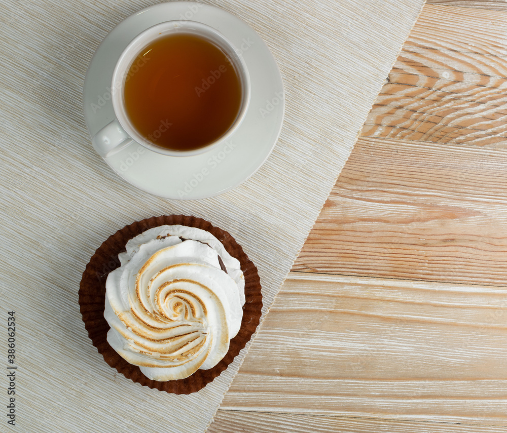 Big White Meringue Cookie Made from Whipped Egg Whites Big White Meringue Cookie Made from Whipped Egg Whites