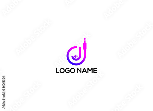 DJ music logo for company