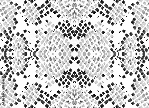 Watercolor Predator Pattern. 