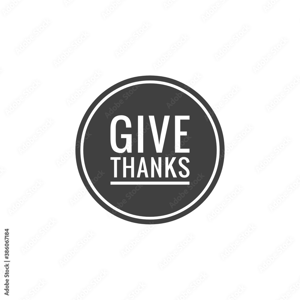 Thanksgiving word quote lettering illustration Thanksgiving word quote lettering illustration