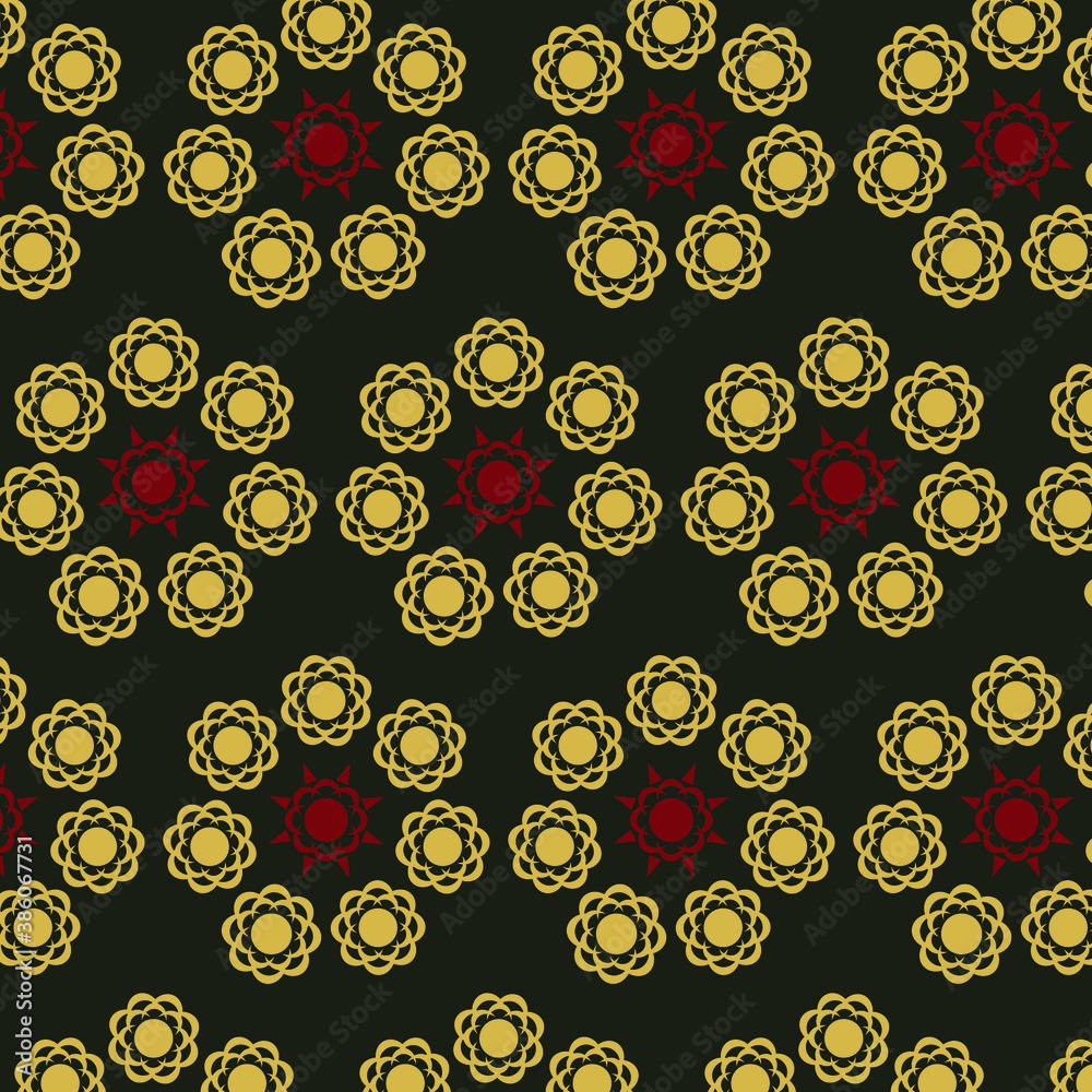 Sun seamless pattern on black background can be used as background, wallpaper, web and etc Sun seamless pattern on black background can be used as background, wallpaper, web and etc
