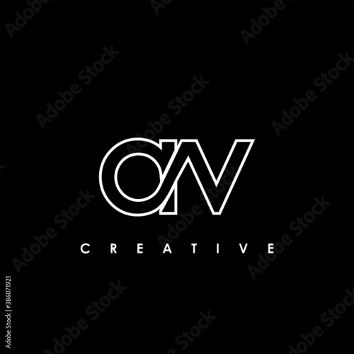 AV Letter Initial Logo Design Template Vector Illustration