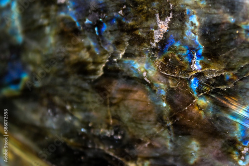 4k electrifying blue Labradorite Mineral. 