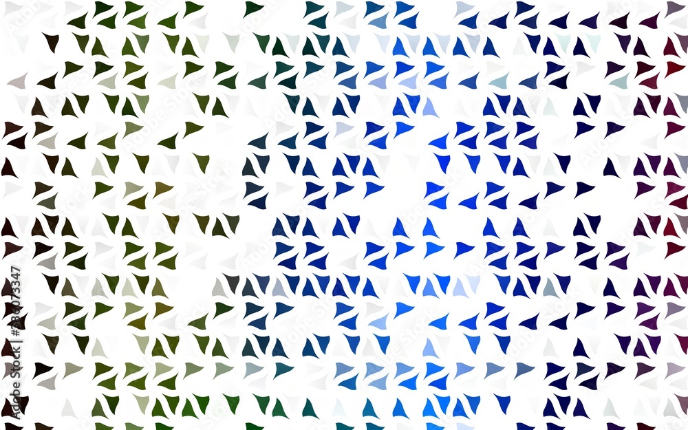 Light Multicolor, Rainbow vector texture in triangular style.