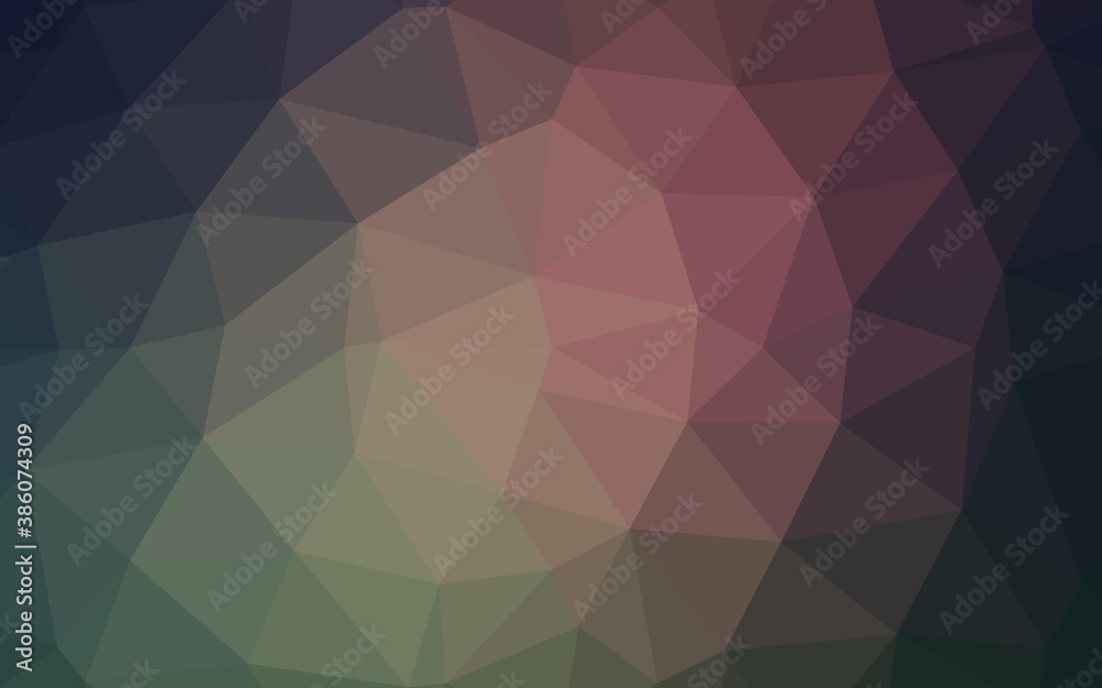 Dark Blue, Red vector shining triangular pattern. Dark Blue, Red vector shining triangular pattern.