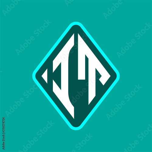 Colored monogram logo curved oval shape initial letter it logo vector Free Download Colored monogram logo curved oval shape initial letter it logo vector - GFXLoad