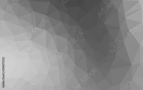 Light Silver  Gray vector blurry triangle template.