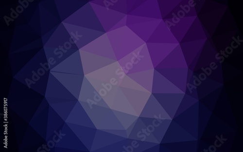 Dark Pink, Blue vector abstract mosaic background.