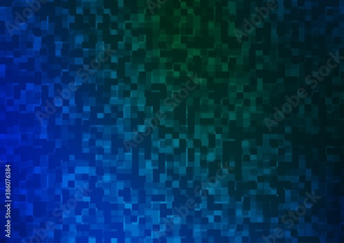 Light Blue  Green vector template with crystals  rectangles.