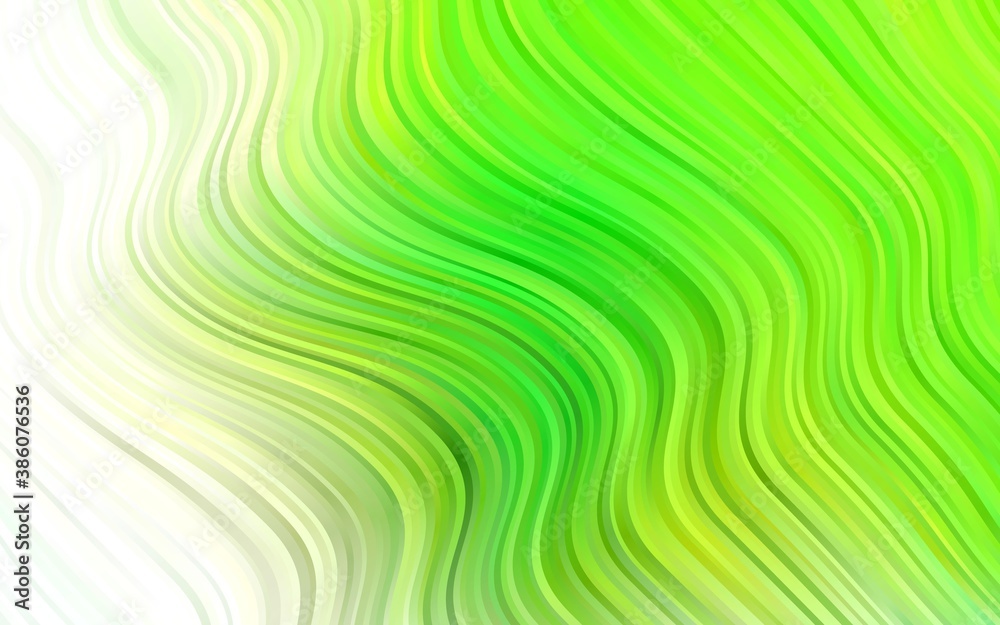 Light Green vector background with abstract lines.