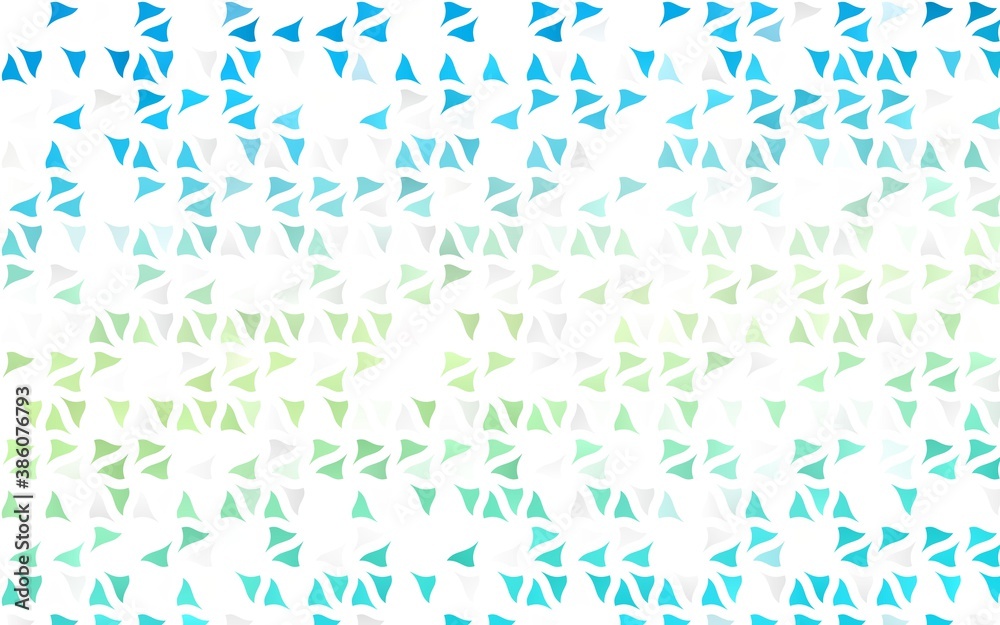 Light Blue, Yellow vector layout with lines, triangles.