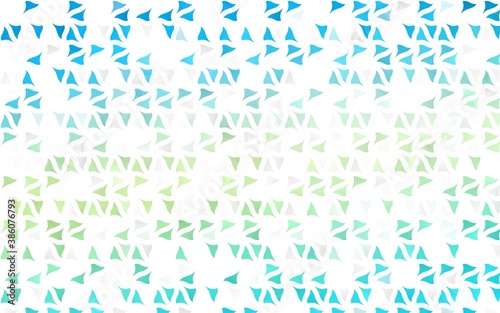 Light Blue  Yellow vector layout with lines  triangles.