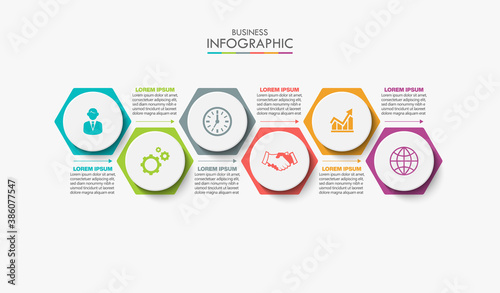 Business data visualization. timeline infographic icons designed for abstract background template milestone element modern diagram process technology digital marketing data presentation chart Vector
