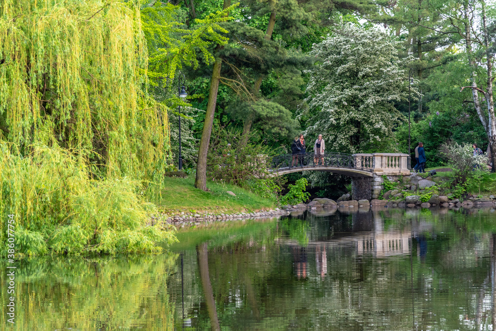 Park Ujazdowski is one of the most picturesque parks of Warsaw, Poland. Park Ujazdowski is one of the most picturesque parks of Warsaw, Poland.