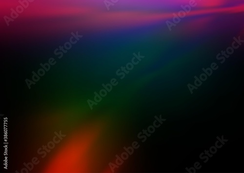 Dark Multicolor  Rainbow vector abstract bright background.