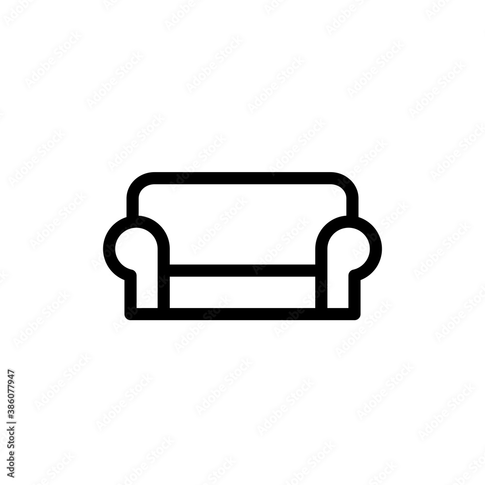 sofa icon vector flat style sofa icon vector flat style
