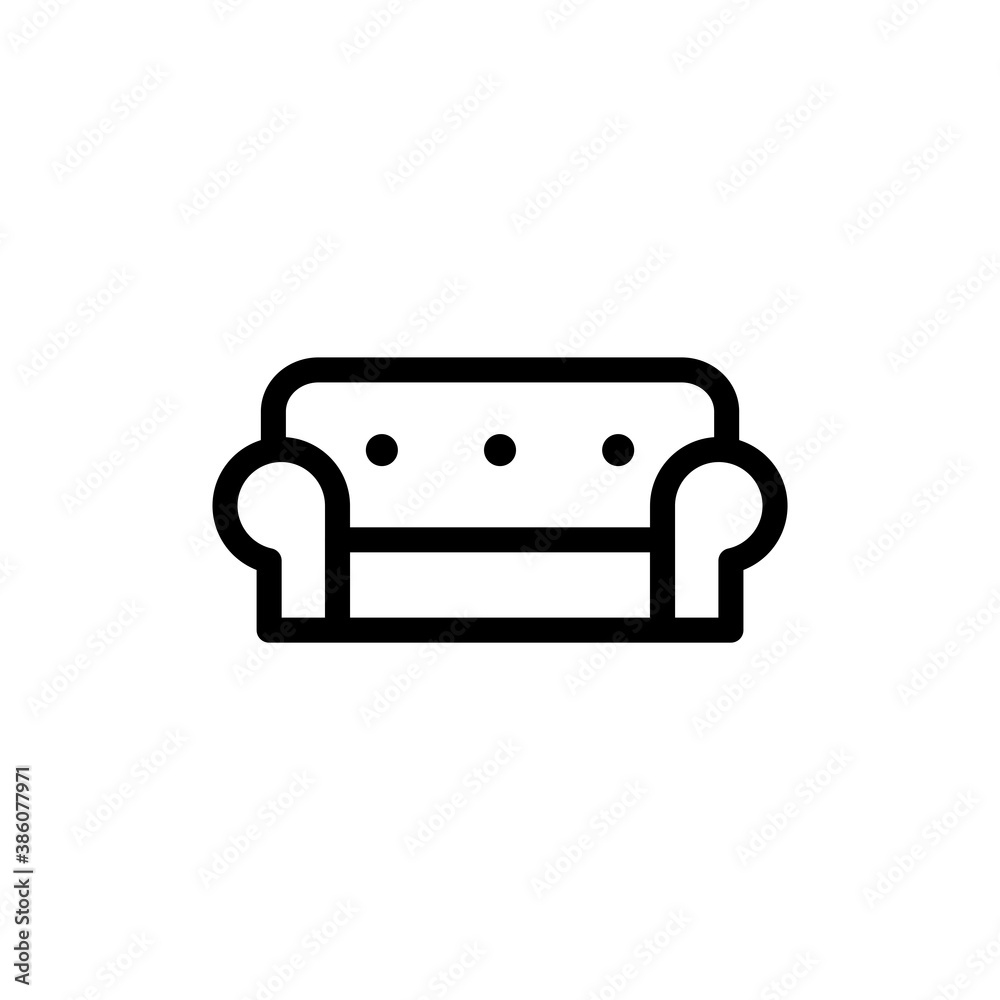 sofa icon vector flat style sofa icon vector flat style