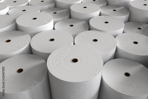 white paper rolls