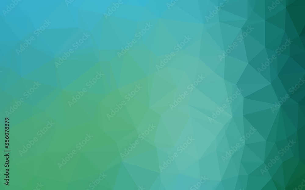 Light BLUE vector blurry triangle template. Light BLUE vector blurry triangle template.
