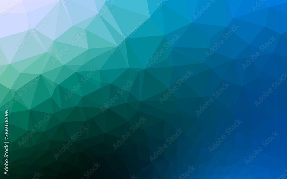 Light Blue, Green vector polygon abstract background. Light Blue, Green vector polygon abstract background.