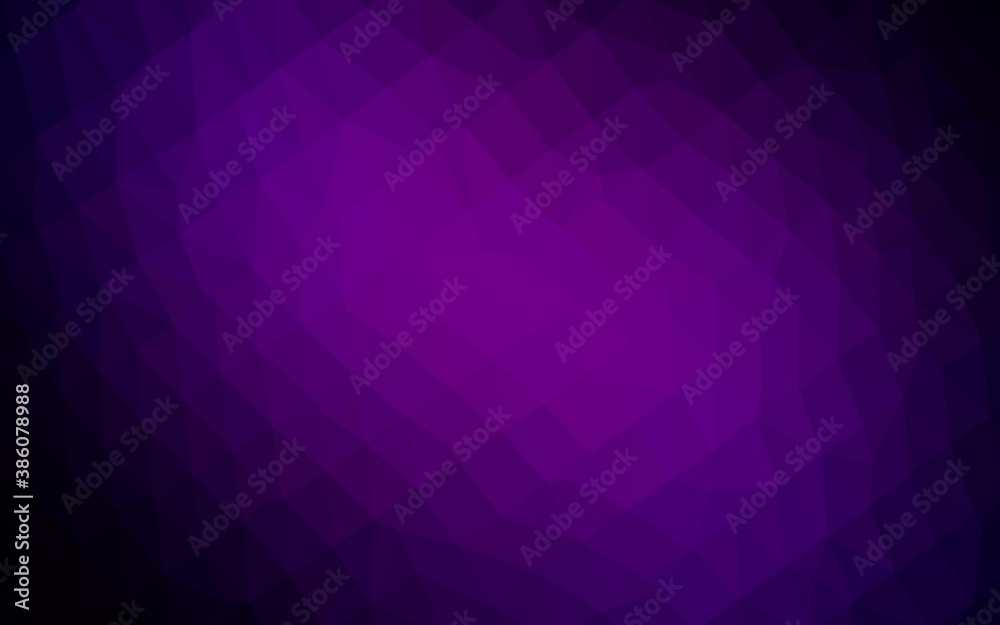 Dark Purple vector shining triangular background. Dark Purple vector shining triangular background.