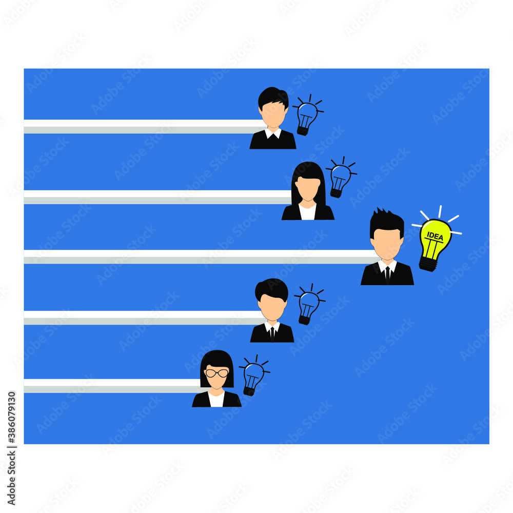 Fototapeta premium business people, idea, creative