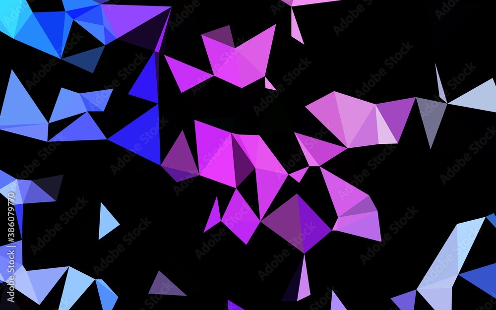 Light Pink, Blue vector polygonal pattern. Light Pink, Blue vector polygonal pattern.