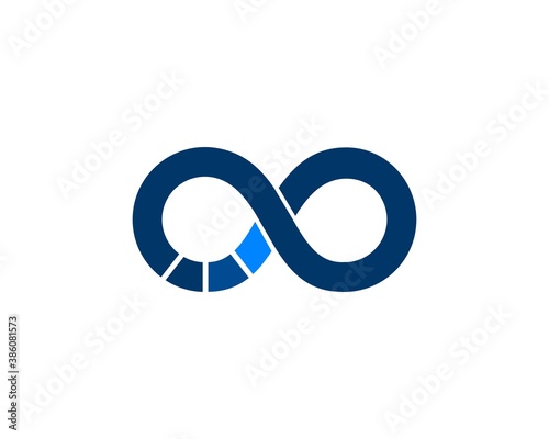infinity blue vector