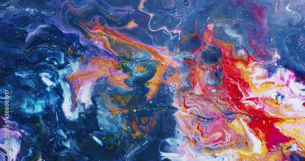 Abstract Macro Composition. Color Paint mixed in slow motion. Abstract Macro Composition. Color Paint mixed in slow motion.