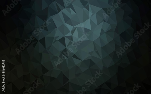 Dark BLUE vector abstract mosaic background.
