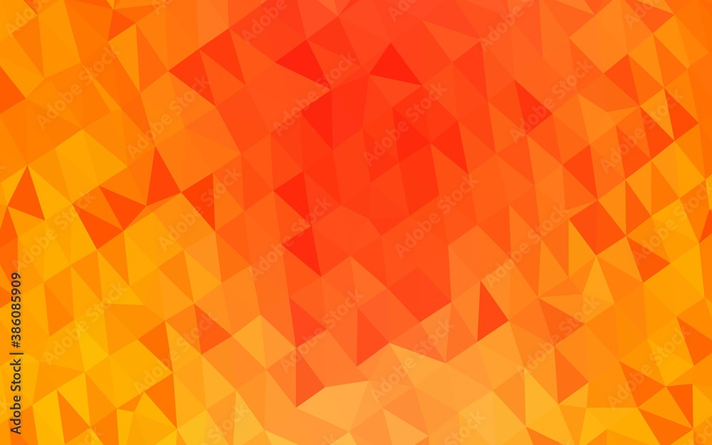 Light Yellow, Orange vector abstract polygonal layout. Light Yellow, Orange vector abstract polygonal layout.