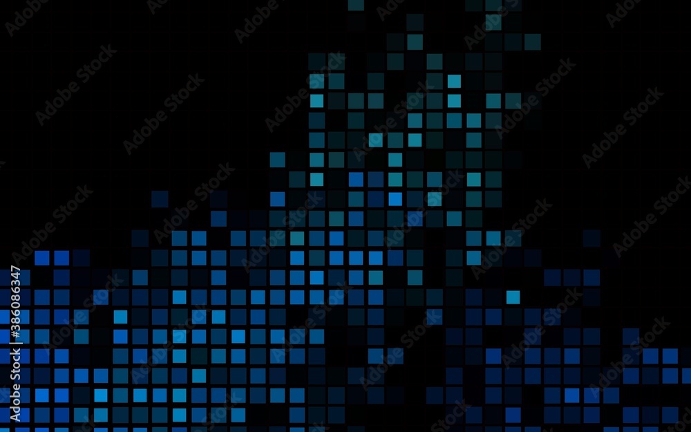 Dark BLUE vector pattern in square style. Dark BLUE vector pattern in square style.