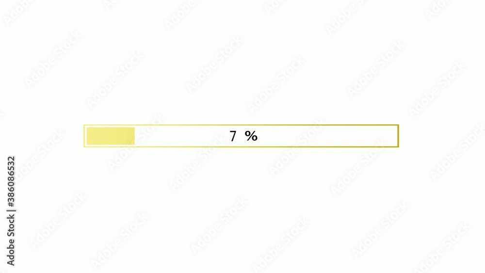 Yellow gradient waiting loading bar on white background, Waiting loading bar Yellow gradient waiting loading bar on white background, Waiting loading bar